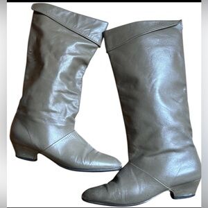 Joyce of California vintage leather fold-over boots Sz 7.5